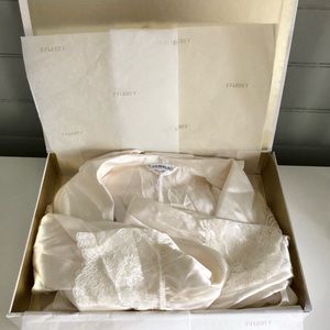 NEW La Perla Tags & Box ITALY sz 2 Silk Robe